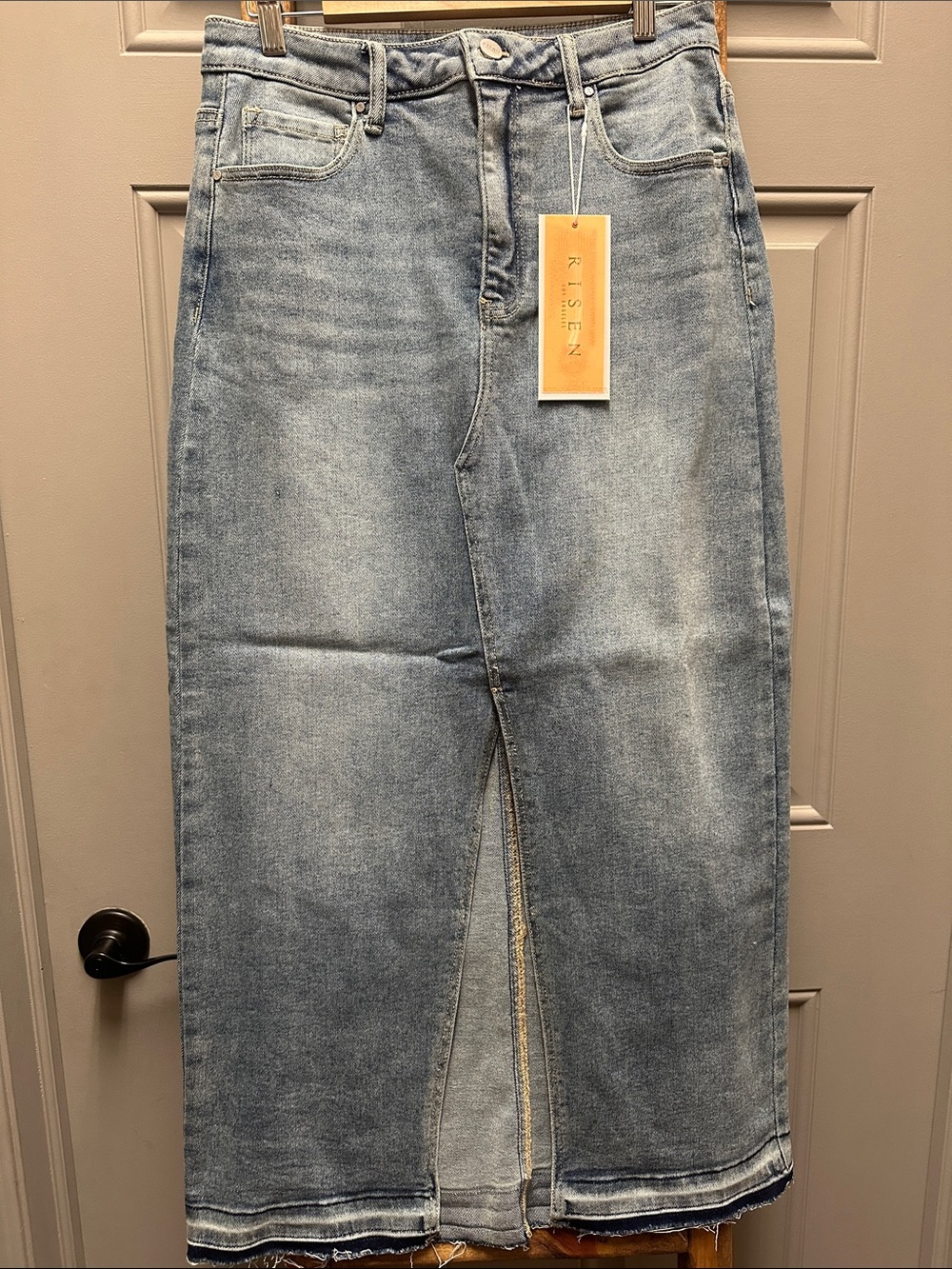 Risen Skirt  in Light Blue Wash